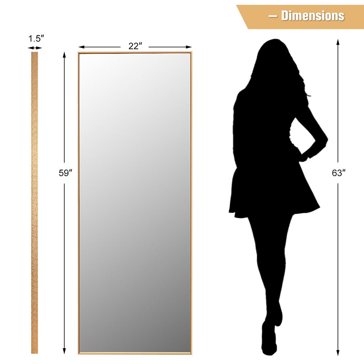 Latitude Run® Codrey Modern Full Length Mirror Wayfair